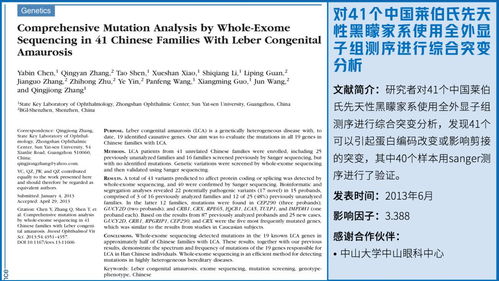 周一见 | 华大基因单基因遗传病检测科研成果汇编（二） 门式起重机
